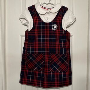 Girls Plaid Primrose Uniform. G4. GUC.
